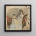 De zuster van de kunstenaar, Edma met haar dochter Jeanne - Berthe Morisot — ingelijst kunstwerk aan de muur