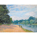 Reproduction of the painting The Thames with Hampton Church - Alfred Sisley