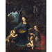Reproductie van het schilderij De Maagd met de rotsen - Leonardo da Vinci