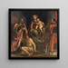 De Maagd en het Kind met Sint Martinus en Sint Pétronius - Alessandro Maganza — ingelijst kunstwerk aan de muur