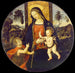 De Maagd en het Kind met de Heilige Johannes de Doper als kind - Atelier van Bernardino di Betto — weergave van het kunstwerk