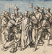 De vangst van Christus - Cirkel van Hans Holbein de Jonge — weergave van het kunstwerk