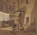 De achtertuin van het paleis Charlottenborg - Frederik Sdring — weergave van het kunstwerk