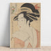 Reproductie van het schilderij La courtisane Kisegawa - Kitagawa Utamaro