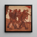 De dans van de dood van het nieuwe jaar - Albin Egger Lienz — ingelijst kunstwerk aan de muur