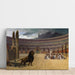 Gérômes Het laatste gebed van de christelijke martelaren — canvasreproductie in een interieur