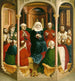 La descente du Saint-Esprit, Pentecôte, le panneau gauche de l'autel de Wurzach - Hans Multscher — weergave van het kunstwerk