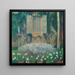 van het keukenraam met uitzicht op de tuin Marquayrol - Henri Martin — ingelijst kunstwerk aan de muur