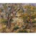 Reproductie van het schilderij La ferme des Collettes, Cagnes - Pierre-Auguste Renoir