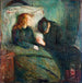 La fille malade - Edvard Munch — weergave van het kunstwerk
