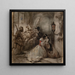 van het Spaanse woede in Antwerpen - Jan August Hendrik Leys — ingelijst kunstwerk aan de muur