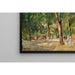 Reproductie van het schilderij De grote straat van het meer bij Wannsee met wandelaars - Max Liebermann