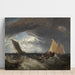 Reproductie van het schilderij De samenvloeiing van de Theems en de Medway - Joseph Mallord William Turner