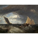 Reproductie van het schilderij De samenvloeiing van de Theems en de Medway - Joseph Mallord William Turner