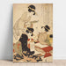 Reproductie van het schilderij De kalligrafieles - Kitagawa Utamaro