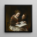 La leçon de dessin - Domenico Guidobono — ingelijst kunstwerk aan de muur