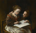 La leçon de dessin - Domenico Guidobono — weergave van het kunstwerk