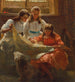De leesles - Arthur Trevethin Nowell — weergave van het kunstwerk
