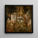 De menselijke wet gebaseerd op het goddelijke recht - Jacob Jordaens — ingelijst kunstwerk aan de muur