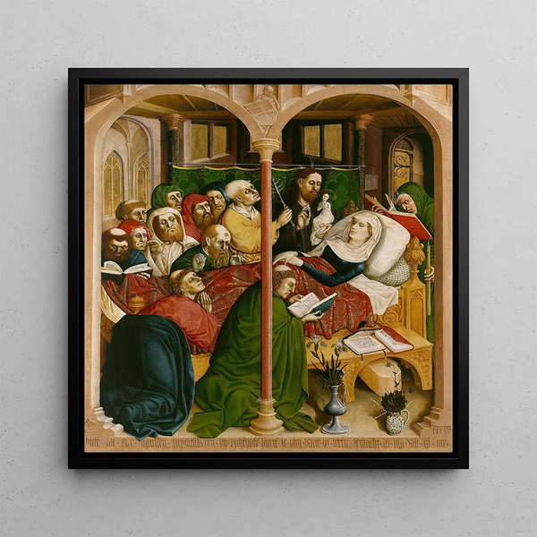 La mort de Marie Le panneau droit de l'autel de Wurzach - Hans Multscher