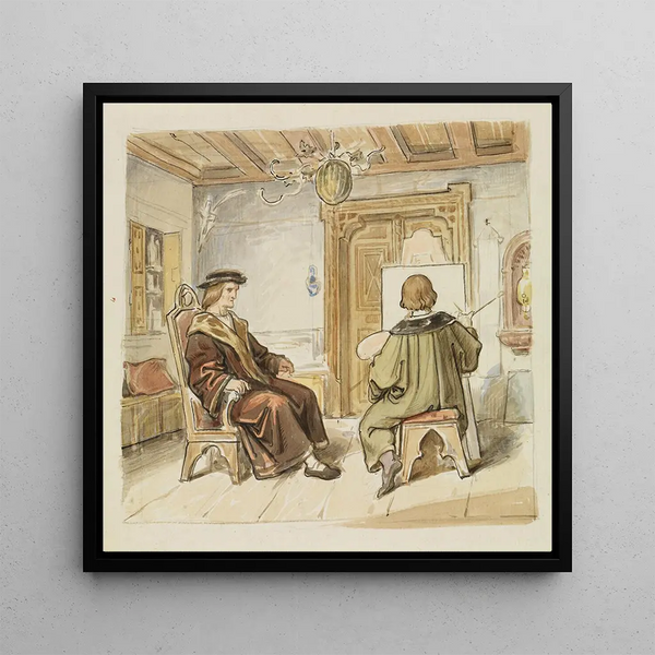 La peinture Hans Baldung Grien portrait de Margrave Christoph de Bade - Moritz von Schwind