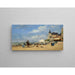 Het strand van Trouville (1863) – Eugène Boudin — ingelijst kunstwerk aan de muur