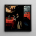 La prière de Saint Bonaventure sur la sélection du nouveau pape - Francisco de Zurbarán — framed artwork on a wall