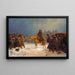 Reproductie van het schilderij De retraite van Napoleon in Rusland door Adolph Northen