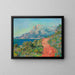 Reproductie van het schilderij De rode weg nabij Menton - Claude Monet