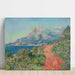Reproductie van het schilderij De rode weg nabij Menton - Claude Monet