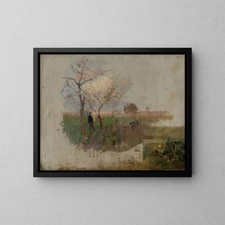Ladislav Mednynszky - Autumn in an Orchard.webp