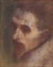 Denkende hoofd - Ladislav Mednyánszky — weergave van het kunstwerk