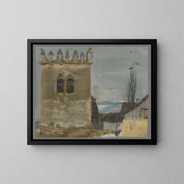 van het Strky belfort - Ladislav Mednyánszky — ingelijst kunstwerk aan de muur