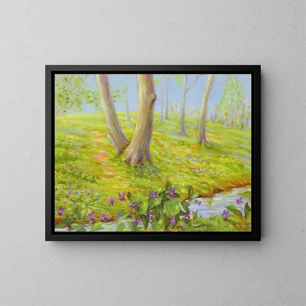 Violet blue Painting - Lafayette F. Cargill — framed artwork on a wall