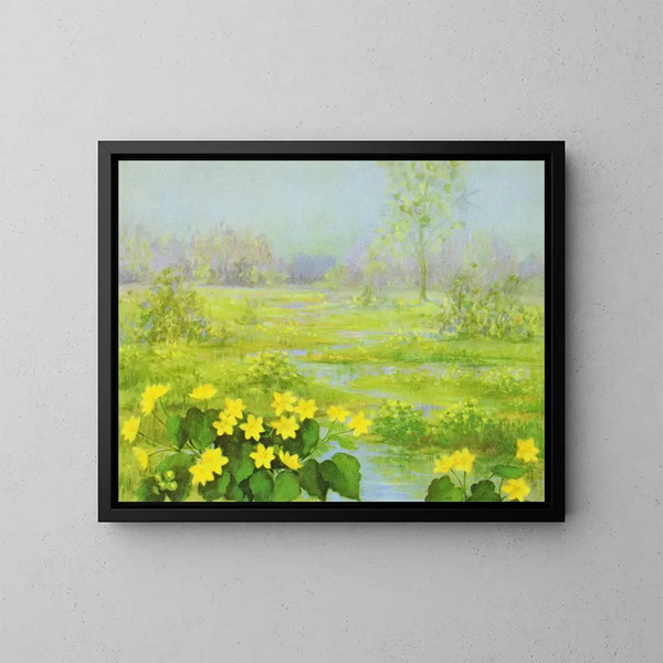 Primevère Painting - Lafayette F. Cargill — framed artwork on a wall