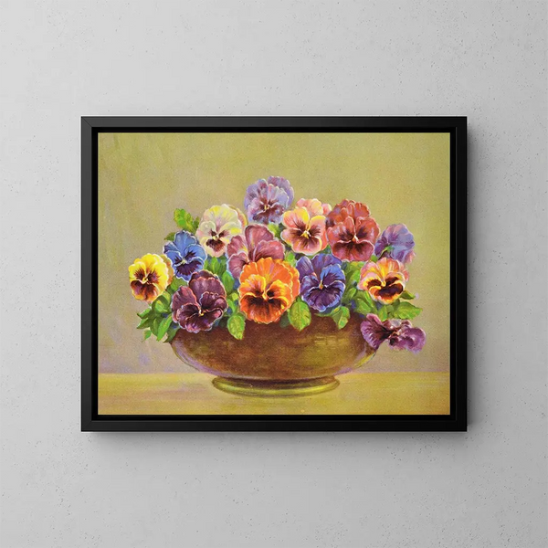 Pensée - Lafayette F. Cargill — framed artwork on a wall
