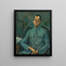 Portret van Tersánszky Józsi Jenő - Lajos Tihanyi — ingelijst kunstwerk aan de muur