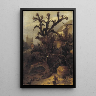 Lambert Doomer - Thistle Pumpkin and a Goat.webp