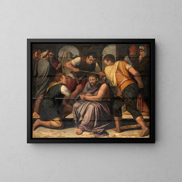 Crown of Thorns - Lambert van Noort — framed artwork on a wall