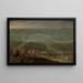 De koning Lodewijk XIV en zijn entourage tijdens het beleg van Schenkenschans 1672 - Lambert de Hondt II — ingelijst kunstwerk aan de muur