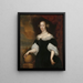 van Margaretha Munter 1639-1711, tweede echtgenote van Jacobus Trip - Lambertus Jansz de Haan — ingelijst kunstwerk aan de muur