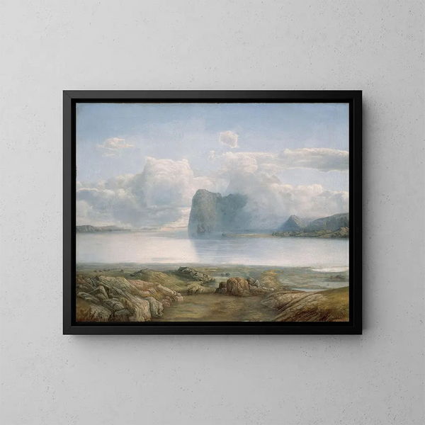 Île Borgya - Lars Hertervig — framed artwork on a wall