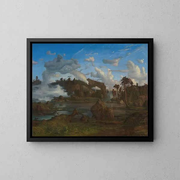 Le Tarn - Lars Hertervig — framed artwork on a wall