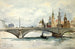 Tentoonstellingsschilderij van 1900, de Alma-brug - Laure Brouardel — weergave van het kunstwerk