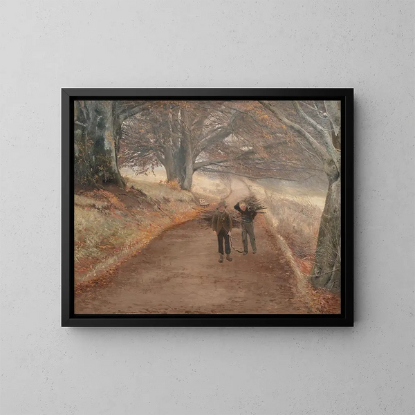 Sentier près de Herlufsholm, Zealand - Laurits Andersen Ring — ingelijst kunstwerk aan de muur