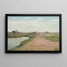 De rivier en de haven in Frederiksværk - Laurits Andersen Ring — ingelijst kunstwerk aan de muur