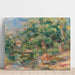 Reproductie van het schilderij Lavandières aan de rand van de wolf - Pierre-Auguste Renoir