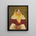 Portret van een Joodse vrouw die een gebedenboek vasthoudt - Lazar Krestin — ingelijst kunstwerk aan de muur