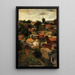 Le Maquis de Montmartre gezien vanaf de Caulaincourtstraat - Lazar Meyer — ingelijst kunstwerk aan de muur