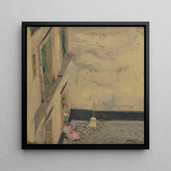 Kunstdruk van het schilderij De bezem in de binnenplaats 346 rue Saint-Honoré - Édouard Vuillard
